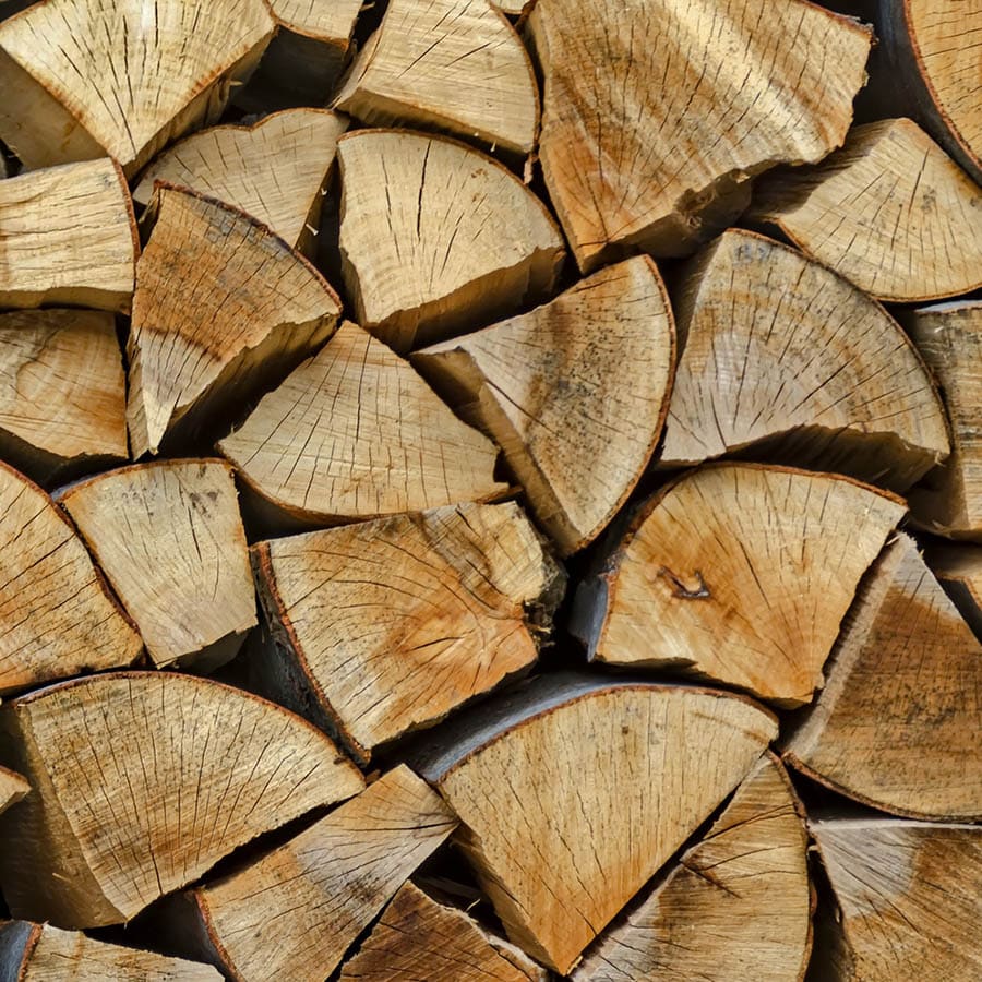 Pile of chopped firewood prepared for winter, Lakatnik