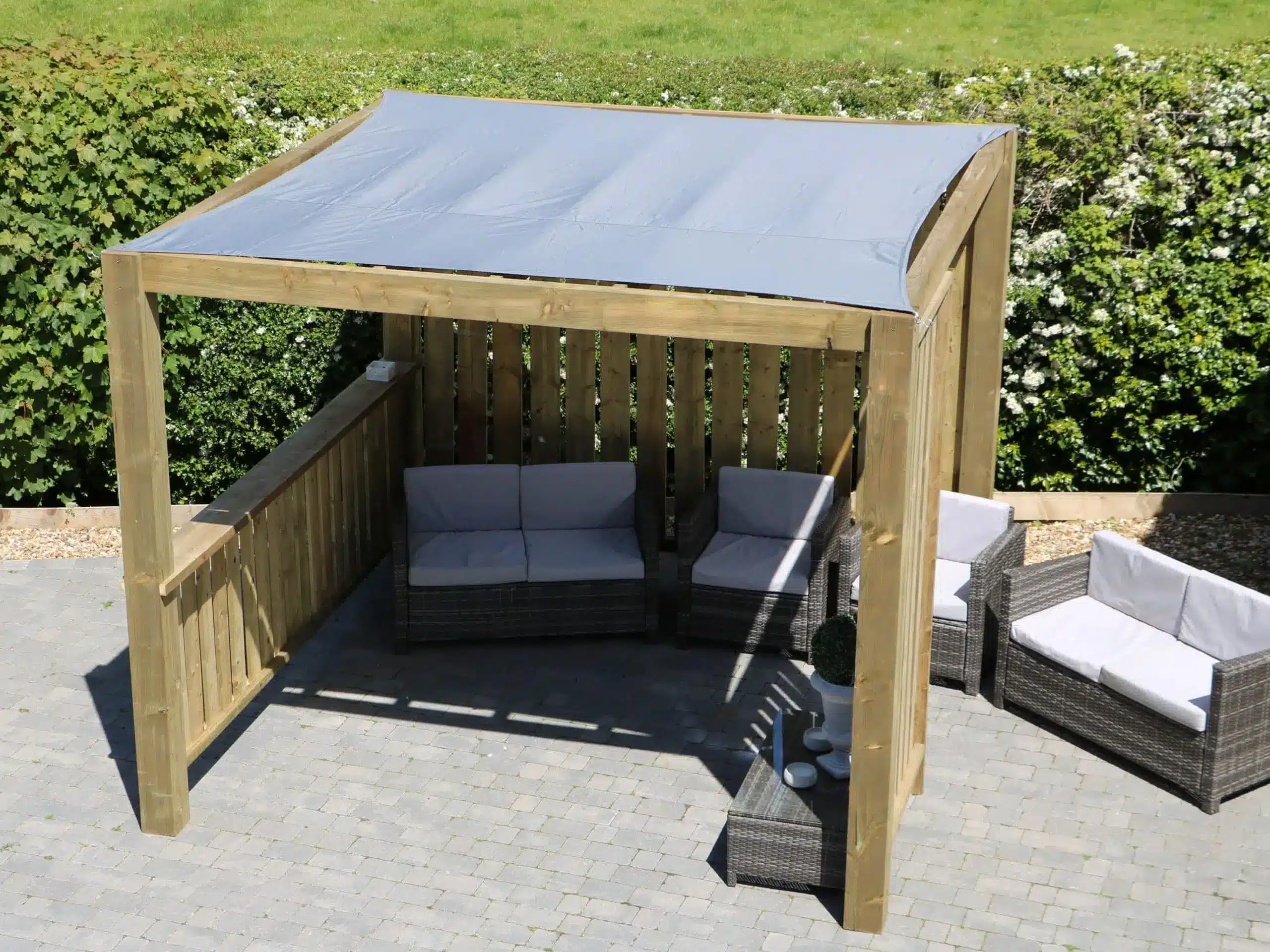 THE CUBE SHADE Grey Sun Shade Pheasant