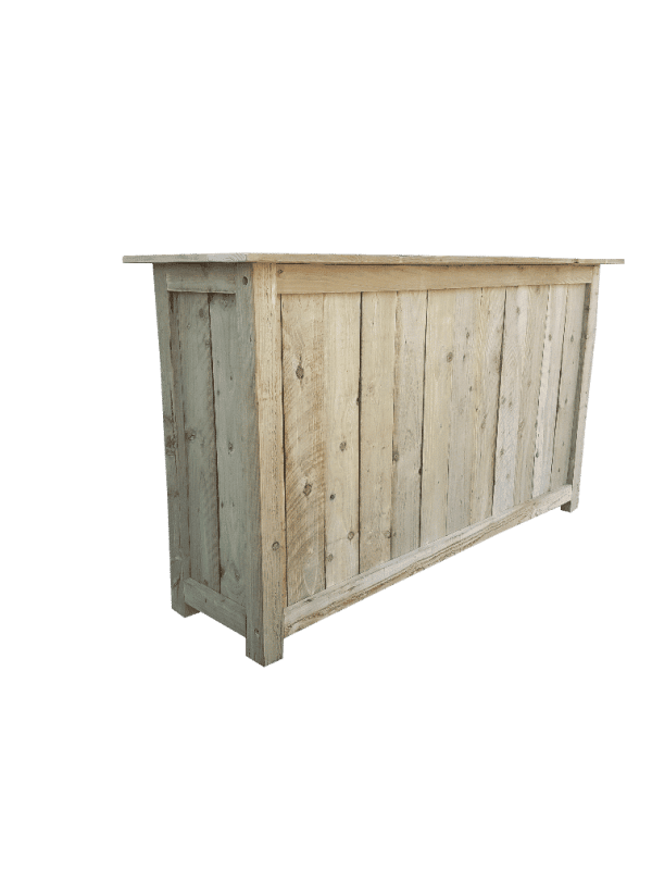 Wood drinks bar for use outside or in private gardens.