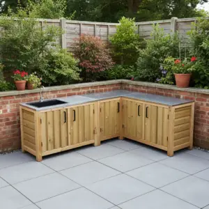 Outdoor Rustic Kitchen Cabinets – Easy Order