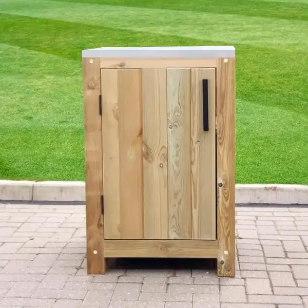 Outdoor Rustic Kitchen Cabinet with Shelf And 1 Door 600mm Wide