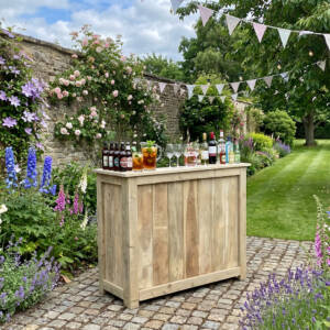 Wooden Outdoor Garden Bar – Home Gin Bar, Patio Bar Kit