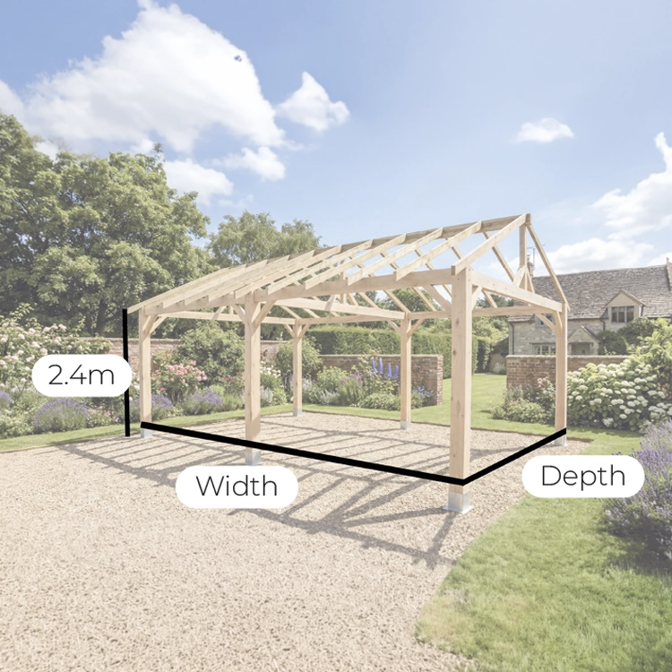 Large garden building Kit - dims