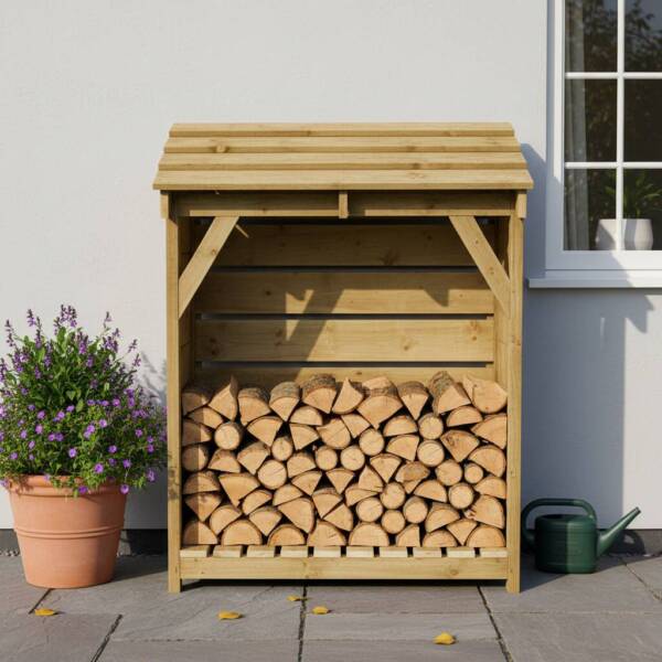 Small Wooden Log Store