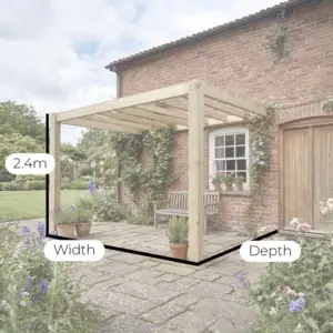 Bespoke Lean-To Wooden Gazebo from Pheasant & Co