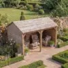 Timber Building Kit (4.8m x 3m) - BBQ Hut, Garage, Stables Lifestyle2