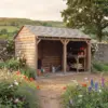 Timber Building Kit (4.8m x 3m) - BBQ Hut, Garage, Stables Lifestyle3
