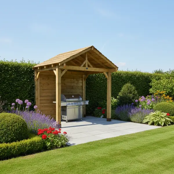 BBQ Shelter Kit – Bespoke Wooden Gazebo for BBQs