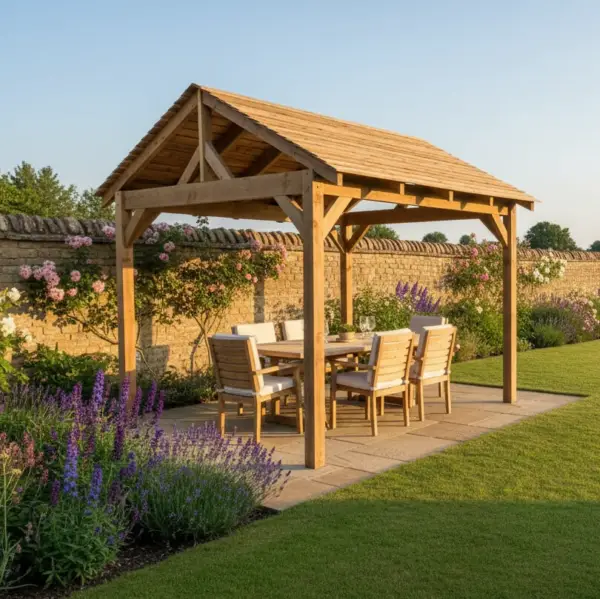 Wooden Garden Canopy