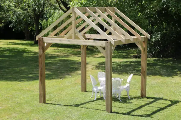 Wooden Gazebo Kit – Hot Tub Gazebo and BBQ Shelter
