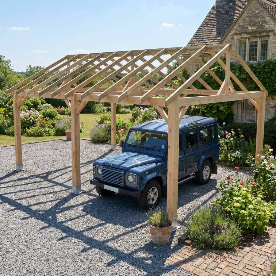 Carport Frames from 3m to 10m Wide image