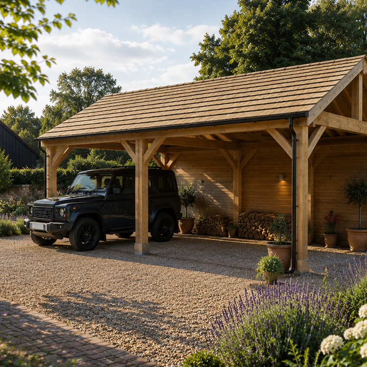 Oak Frame Carport Kit image