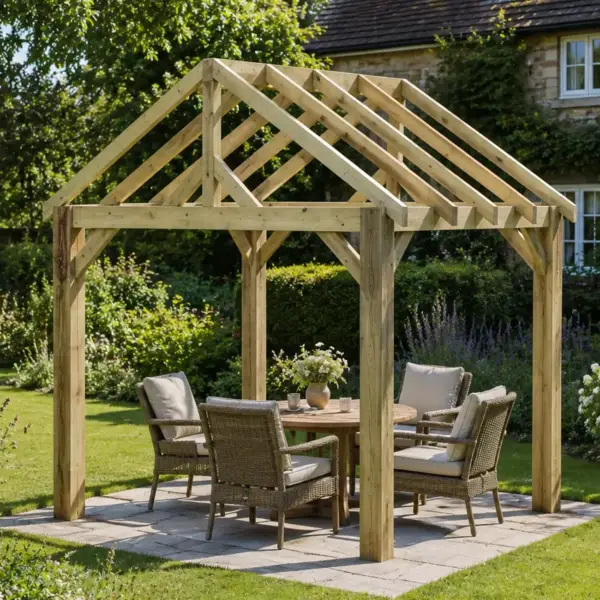 Wooden Gazebo Standard Kit – Hot Tub Gazebo and BBQ Shelter