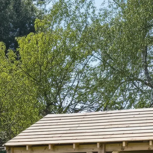 Wooden Gazebo Roof Boarding
